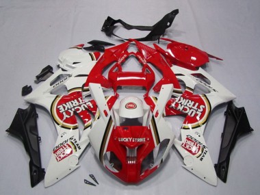 Wholesale 2009-2014 BMW S1000RR Motorcycle Fairings - White Red Lucky Strike Canada
