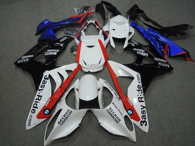 Wholesale 2009-2014 BMW S1000RR Motorcycle Fairings - White Red Blue Glossy Black Becker Carbon Canada