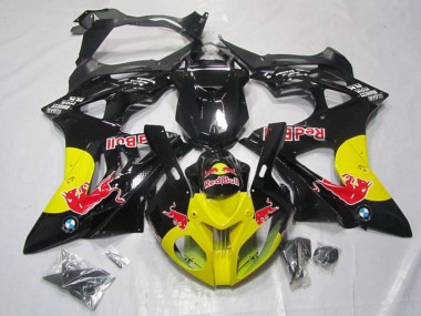 Wholesale 2009-2014 BMW S1000RR Motorcycle Fairings - Glossy Black Yellow Red Bull Canada