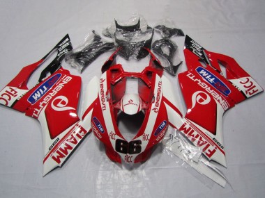 Wholesale 2011-2014 Ducati 1199 Motorcycle Fairings - White Red Fiamm Ficc Canada