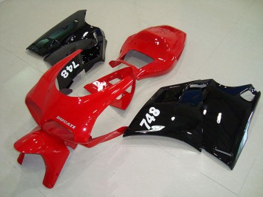 Wholesale 1993-2005 Ducati 748 Motorcycle Fairings - Red Glossy Black Canada