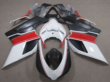 Wholesale 2007-2014 Ducati 848 1098 1198 Motorcycle Fairings - White Red Matte Black Marvic Canada