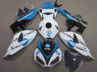 Wholesale 2006-2007 Honda CBR1000RR Motorcycle Fairings - White Light Blue Glossy Black Konica Minolta Canada