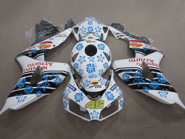 Wholesale 2006-2007 Honda CBR1000RR Motorcycle Fairings - White Light Blue Glossy Black Red Nastro Azzurro Repsol 46 Canada