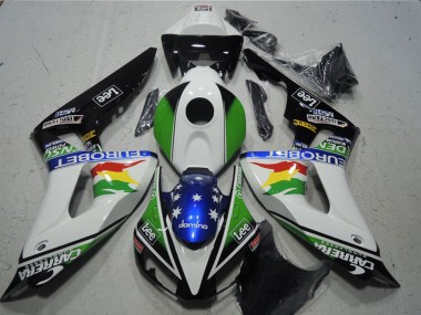 Wholesale 2006-2007 Honda CBR1000RR Motorcycle Fairings - White Green Red Yellow Blue Glossy Black Carrera EuroBet Lee Canada