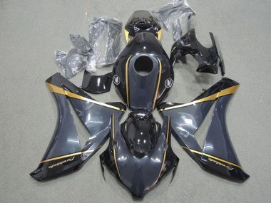 Wholesale 2008-2011 Honda CBR1000RR Motorcycle Fairings - Dark Blue Gold Glossy Black Fireblade Canada