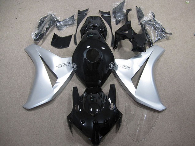 2008-2011 Honda CBR1000RR Motorcycle Fairings - Silver Glossy Black Fireblade Canada