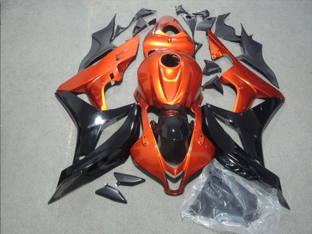 2008-2011 Honda CBR1000RR Motorcycle Fairing - Orange Glossy Black Canada