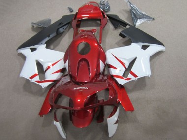 Wholesale 2003-2004 Honda CBR600RR Motorcycle Fairings - Red White Matte Black Canada