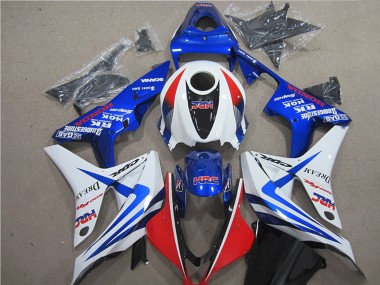Wholesale 2007-2008 Honda CBR600RR Bike Fairings - White Red Blue HRC Canada