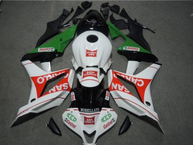 Wholesale 2007-2008 Honda CBR600RR Motorcycle Fairings - White Red Green San Carlo Canada