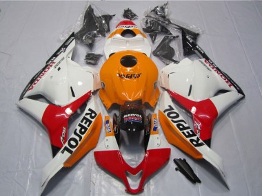Wholesale 2009-2012 Honda CBR600RR Motorcycle Fairings Kits - Orange White Red Glossy Black Repsol Canada