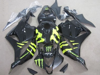 Wholesale 2009-2012 Honda CBR600RR Motorcycle Fairings - Glossy Black Yellow Monster Canada