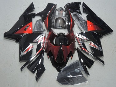 Wholesale 2004-2005 Kawasaki ZX10R Motorcycle Fairings - Black Red Canada