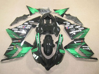 Wholesale 2004-2005 Kawasaki ZX10R Motorcycle Fairings - Black Green C-Shock Monster Canada