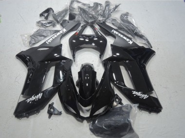 Wholesale 2007-2008 Kawasaki ZX6R Motorcycle Fairings - Glossy Black Matte Black White Red Decals Canada