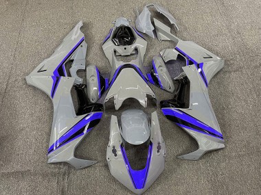 Wholesale 2017-2023 Honda CBR1000RR Motorcycle Fairings - Nardo Grey with Blue Stripe Canada