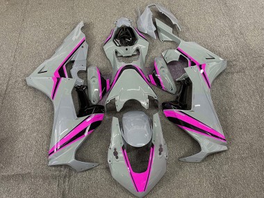 Wholesale 2017-2023 Honda CBR1000RR Motorcycle Fairings - Nardo Grey with Pink Stripe Canada