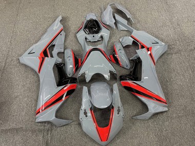 Wholesale 2017-2023 Honda CBR1000RR Motorcycle Fairings - Nardo Grey with Red Stripe Canada