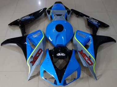 Wholesale 2006-2007 Honda CBR1000RR Motorcycle Fairings - Blue Yellow Glossy Black Custom CBR Canada