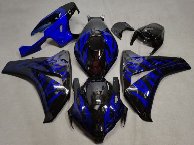 Wholesale 2008-2011 Honda CBR1000RR Motorcycle Fairings - Glossy Black Blue Flame Canada