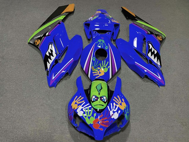 2004-2005 Honda CBR1000RR Motorcycle Fairings - Blue Green Orange Black Shark Canada