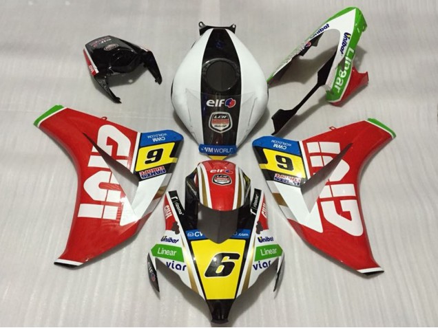 2008-2011 Honda CBR1000RR Motorcycle Fairings - White Red Yellow Green Black Givi 6 Canada