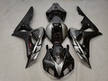 Wholesale 2006-2007 Honda CBR1000RR Motorcycle Fairings - Silver Glossy Black Canada