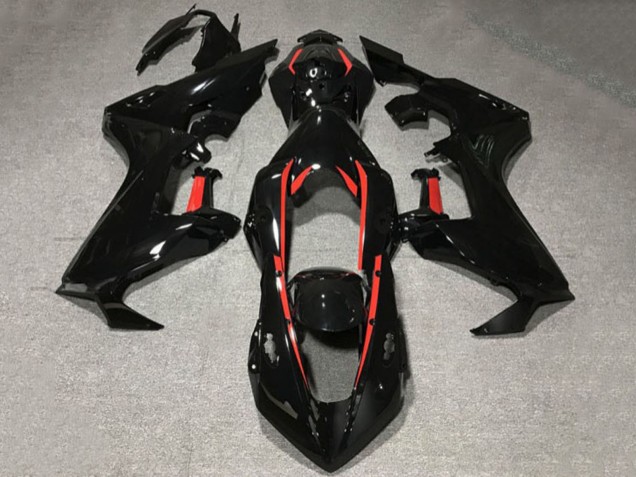 2017-2024 Honda CBR1000RR Motorcycle Fairings - Glossy Black with Red Lining Canada