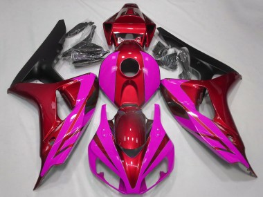 Wholesale 2006-2007 Honda CBR1000RR Motorcycle Fairings - Red Pink Matte Black Canada
