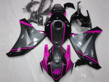 Wholesale 2008-2011 Honda CBR1000RR Motorcycle Fairings - Grey Pink Matte Black Motul 46 Canada