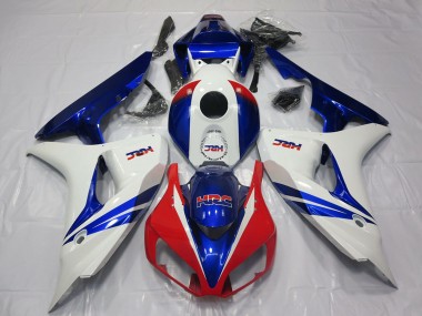 Wholesale 2006-2007 Honda CBR1000RR Motorcycle Fairing - White Red Blue HRC OEM Style Canada