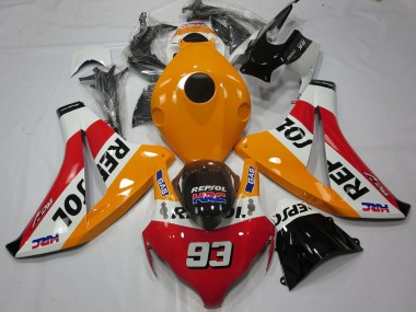 Wholesale 2008-2011 Honda CBR1000RR Motorcycle Fairings - Orange White Red Glossy Black Repsol 93 Canada