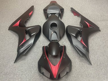 Wholesale 2006-2007 Honda CBR1000RR Motorcycle Fairings - Matte Black Red Canada