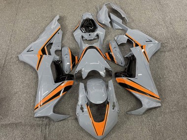 Wholesale 2017-2023 Honda CBR1000RR Motorcycle Fairings - Nardo Grey with Orange Stripe Canada