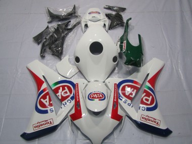 Wholesale 2008-2011 Honda CBR1000RR Motorcycle Fairings - White Red Blue Pata Castrol Tonello Canada