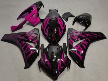 Wholesale 2008-2011 Honda CBR1000RR Motorcycle Fairings - Glossy Black Pink Flame Canada