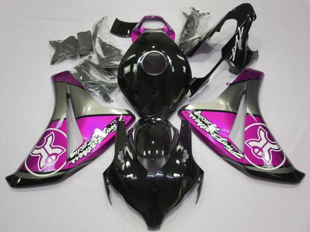2008-2011 Honda CBR1000RR Motorcycle Fairings - Grey Pink Glossy Black Canada