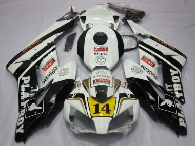 Wholesale 2004-2005 Honda CBR1000RR Motorcycle Fairings - White Glossy Black Yellow Playboy 14 Canada