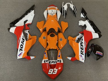 Wholesale 2017-2023 Honda CBR1000RR Motorcycle Fairings - White Orange Red Black Racing Repsol 93 Canada