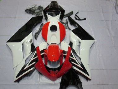 Wholesale 2004-2005 Honda CBR1000RR Motorcycle Fairings - White Red Glossy Black Stripe Canada