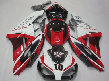 Wholesale 2004-2005 Honda CBR1000RR Motorcycle Fairings - White Red Glossy Black Sexy VIBE TECH Canada