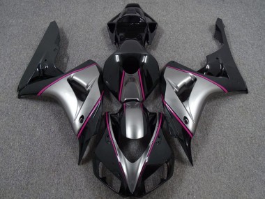 Wholesale 2006-2007 Honda CBR1000RR Motorcycle Fairings - Silver Pink Glossy Black Pinstripe Canada