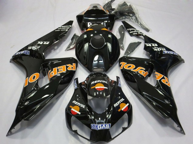 2006-2007 Honda CBR1000RR Motorcycle Fairings - Glossy Orange Repsol Canada
