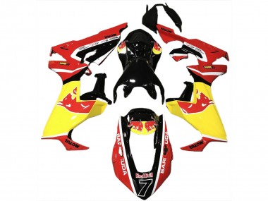 Wholesale 2017-2023 Honda CBR1000RR Motorcycle Fairings - Glossy Black Yellow Red Bull Canada
