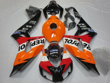Wholesale 2006-2007 Honda CBR1000RR Motorcycle Fairings - Orange White Red Glossy Black Repsol Canada