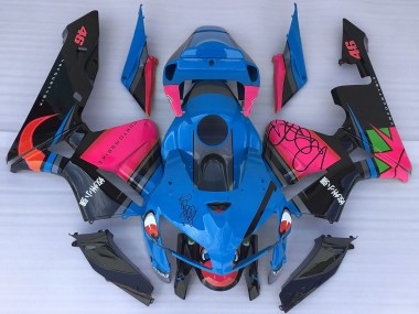 Wholesale 2005-2006 Honda CBR600RR Motorcycle Fairings - Blue Shark Pink Canada