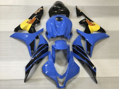 Wholesale 2007-2008 Honda CBR600RR Motorcycle Fairings - Blue Yellow Glossy Black Red Bull Canada