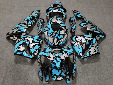 Wholesale 2005-2006 Honda CBR600RR Motorcycle Fairings - Camouflage Light Blue Canada