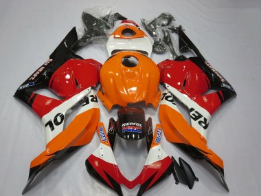 Wholesale 2009-2012 Honda CBR600RR Motorcycle Fairings - Orange White Red Glossy Black Repsol HRC Canada